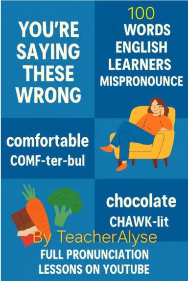 100 words english learners mispronounce