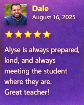 alyse teach positive reviews