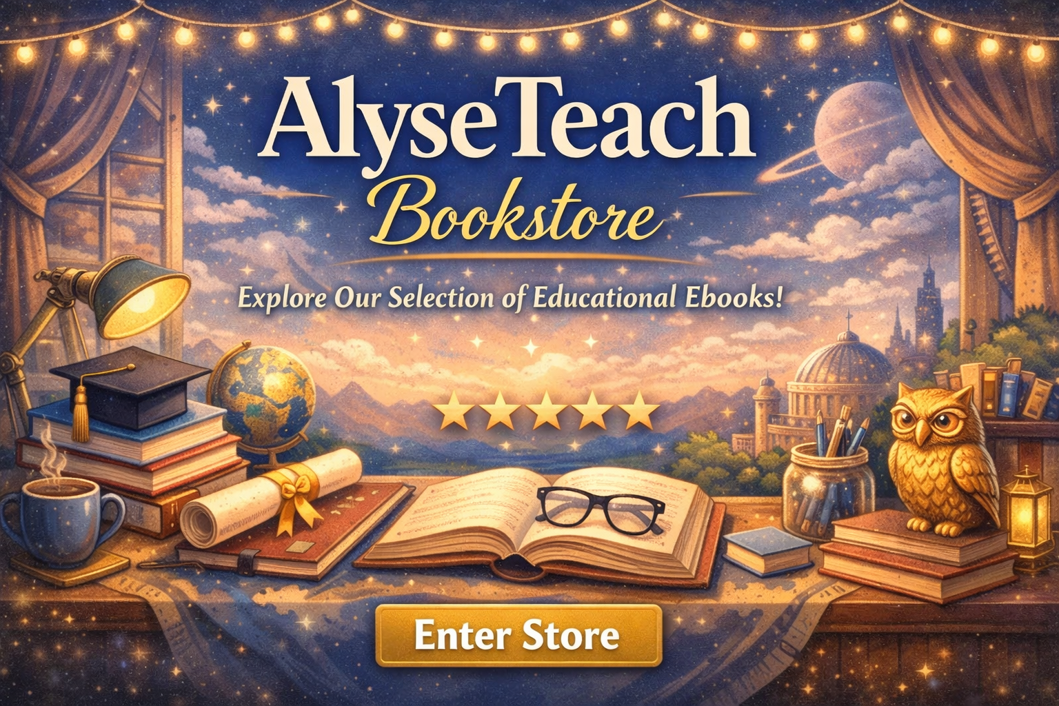 AlyseTeach Bookstore Banner